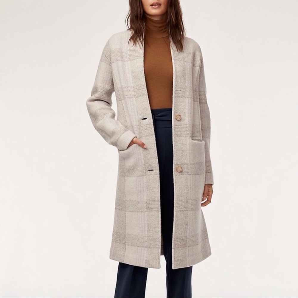 Aritzia Wilfred Dujardin Coat in Plaid